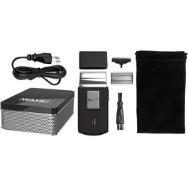 Wahl Afeitadora Portátil Travel Shaver Láminas de Afeitado Hojas de Corte Recambio 45 Min Autonomía Bolsa Viaje