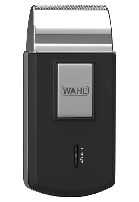 Wahl 03615-1016 Afeitadora Recortadora de Láminas Portátil, Negro/Plata, 45min Autonomía, Incluye Bolsa de Viaje y Accesorios