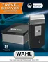 Wahl 03615-1016 Afeitadora Recortadora de Láminas Portátil, Negro/Plata, 45min Autonomía, Incluye Bolsa de Viaje y Accesorios