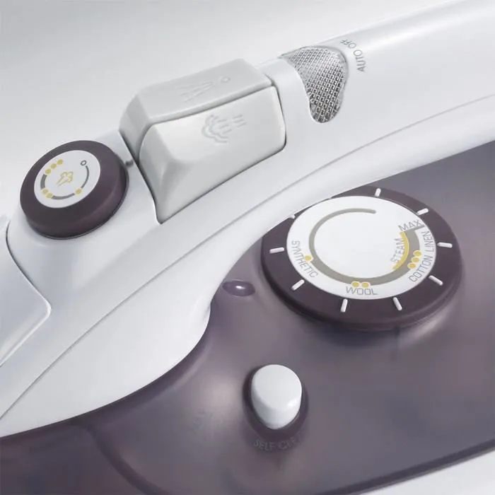 Severin BA3210 Plancha de Vapor - 2500W - Suela Cerámica Antiadherente - Sistema Antical y Antigoteo - Apagado Automático