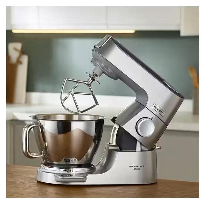 Kenwood KVC85.124SI Chef Baker - Robot pastelero multifunción - Plata - 2 cuencos (5L y 3.5L) - 1200W - Báscula 6kg de capacidad integrada