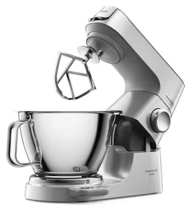 Kenwood KVC85.124SI Chef Baker - Robot pastelero multifunción - Plata - 2 cuencos (5L y 3.5L) - 1200W - Báscula 6kg de capacidad integrada