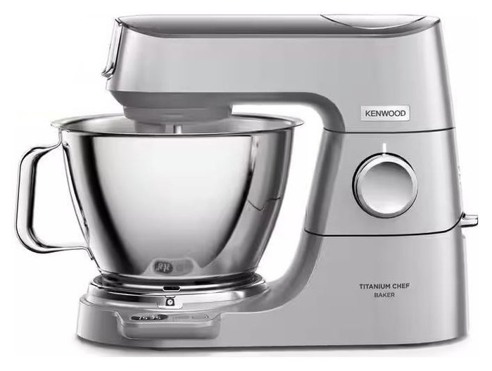 Kenwood KVC85.124SI Chef Baker - Robot pastelero multifunción - Plata - 2 cuencos (5L y 3.5L) - 1200W - Báscula 6kg de capacidad integrada