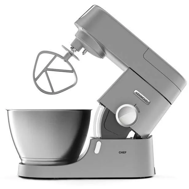 Kenwood KVC3110S Robot de Pastelería, 1000W, Cuerpo Metálico, Batidora, Kit de Repostería, Libro de Recetas, Color Plata