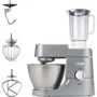Kenwood KVC3110S Robot de Pastelería, 1000W, Cuerpo Metálico, Batidora, Kit de Repostería, Libro de Recetas, Color Plata