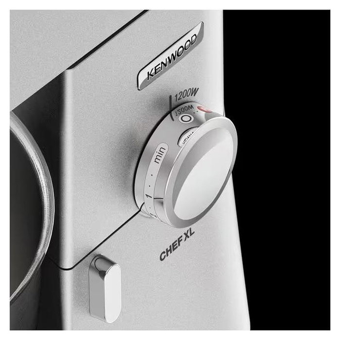 Kenwood KVL4170S Chef XL Robot de cocina con cuenco de 6.7L, kit de pastelería, licuadora y picadora de metal plateado