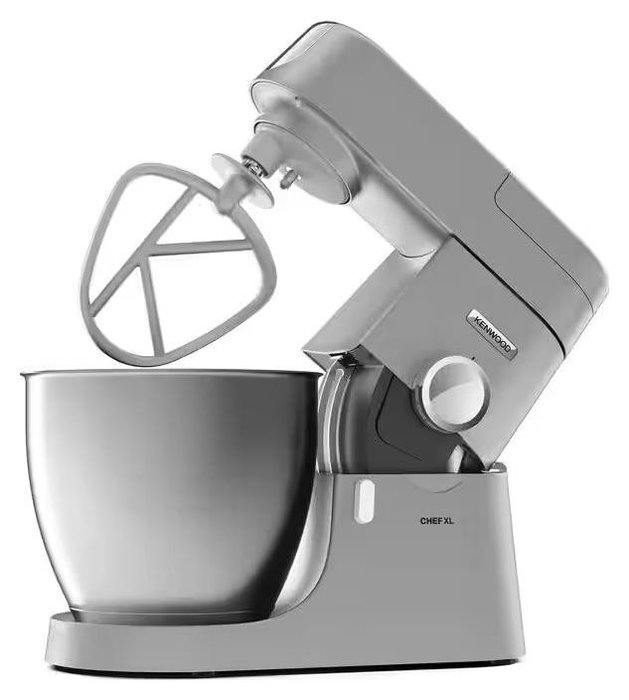 Kenwood KVL4170S Chef XL Robot de cocina con cuenco de 6.7L, kit de pastelería, licuadora y picadora de metal plateado