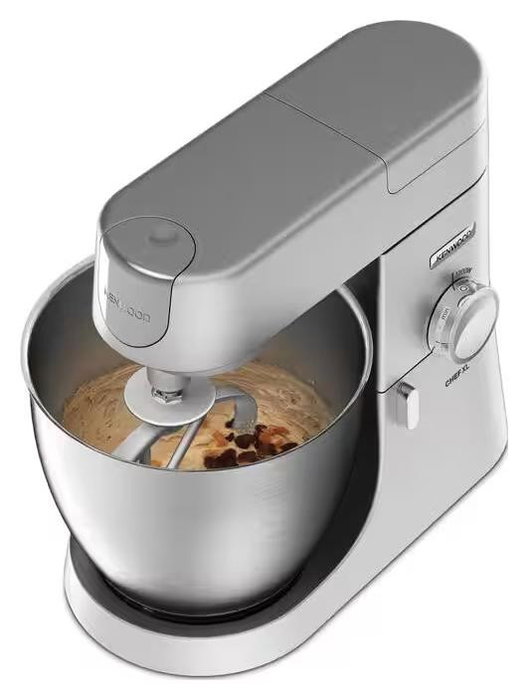 Kenwood KVL4170S Chef XL Robot de cocina con cuenco de 6.7L, kit de pastelería, licuadora y picadora de metal plateado