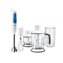 Braun Batidora de mano MQ3045WH con 2 picadores, tecnología PowerBell Plus y Splash Control - Blanco y azul
