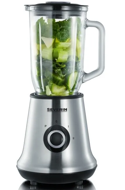Severin SM3737 Batidora clásica con extractor de nutrientes Mix & Go - Acero inoxidable