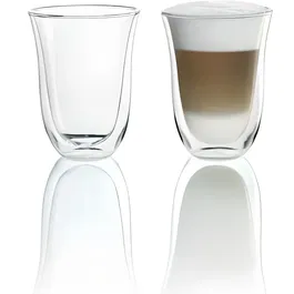 Delonghi Set de 2 Tazas Latte Macchiato de Doble Pared - 22 cl