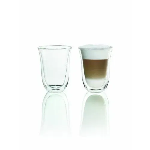 Delonghi Set de 2 Tazas Latte Macchiato de Doble Pared - 22 cl Delonghi Set de 2 Tazas Latte Macchiato de Doble Pared - 22 cl