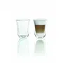 Delonghi Set de 2 Tazas Latte Macchiato de Doble Pared - 22 cl