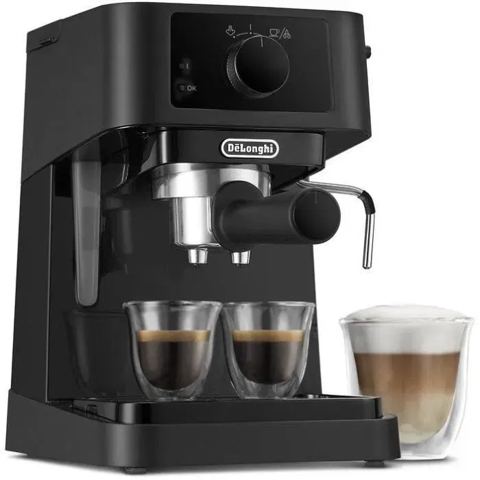 Delonghi Bomba de Espresso Solo EC235.BK con Boquilla de Vapor, Compatible con ESE - Negro