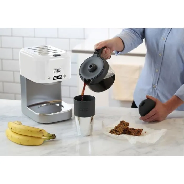 Kenwood COX750WH kMix Cafetera de Filtro - 1200W - Jarra 1.5L (12 Tazas) - Blanco