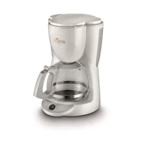 Delonghi Cafetera con filtro ICM2.1 Blanco 1000W Capacidad 10 tazas Jarra de vidrio