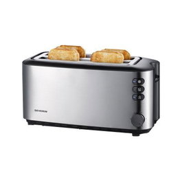 Severin AT 2509 Toaster de 4 rebanadas de acero inoxidable (AT2509)