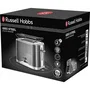 Russell Hobbs 25250-56 Geo Steel Tostadora 4 Funciones Temperatura Ajustable Calentador Pinzas Acero Inoxidable