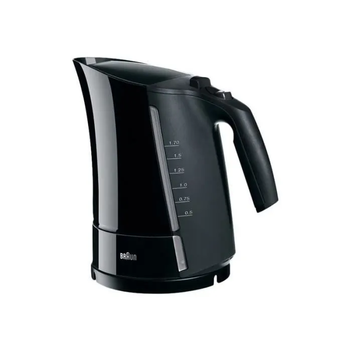Braun WK300 Hervidor de Agua Negro 2200W - 1.7L - Calentamiento Ultrarrápido