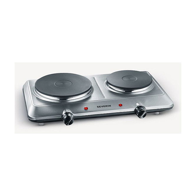 Severin DK 1014 Encimera Eléctrica de 2 Zonas (45.5 cm), Acero Inoxidable, Zonas de 18 cm (1500W) y 15 cm (1000W), Control Giratorio Severin DK 1014 Encimera Eléctrica de 2 Zonas (45.5 cm), Acero Inoxidable, Zonas de 18 cm (1500W) y 15 cm (1000W), Control Giratorio