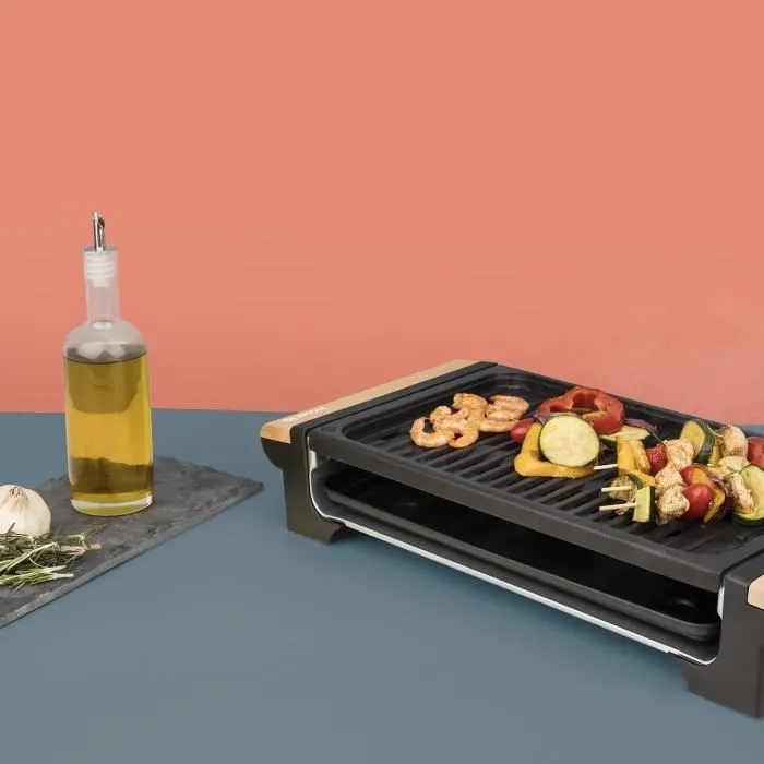 Hkoenig RP320 Parrilla 2 en 1 con Función para Hornear y Parrilla, 1300 W