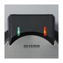 Severin WA 2103 Gofrera con forma de corazón, acero inoxidable y negro