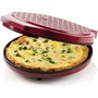 Domo Horno de Pizza Eléctrico DO9177PZ Rojo 1450W Diámetro 30 cm Ideal para Pizzas Tortillas Quiches
