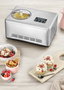 Severin EZ 7405 Máquina de helados y yogur 2 en 1 en acero inoxidable cepillado