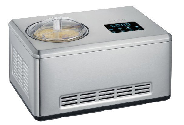 Severin EZ 7405 Máquina de helados y yogur 2 en 1 en acero inoxidable cepillado