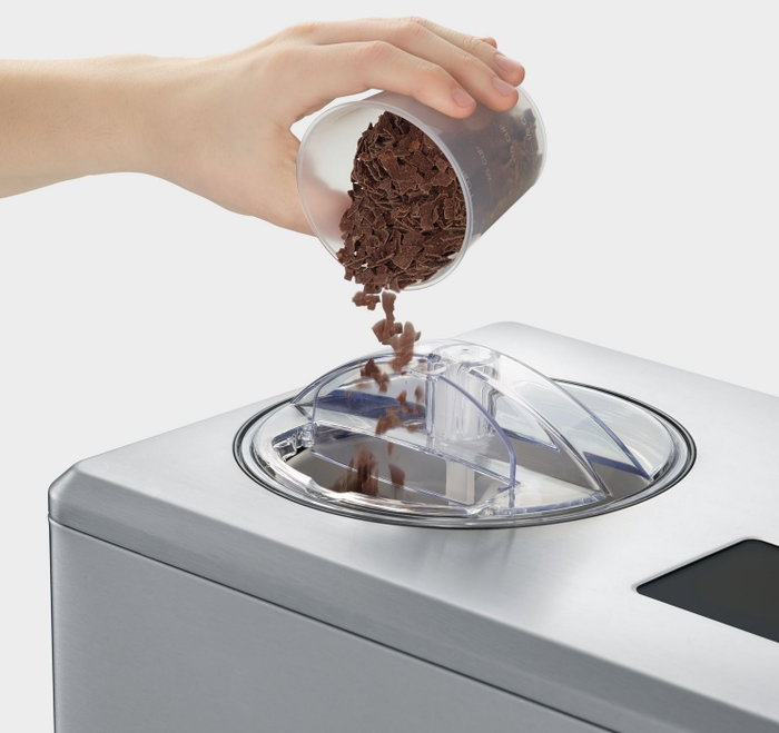 Severin EZ 7405 Máquina de helados y yogur 2 en 1 en acero inoxidable cepillado