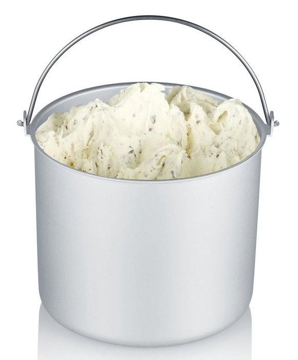 Severin EZ 7405 Máquina de helados y yogur 2 en 1 en acero inoxidable cepillado