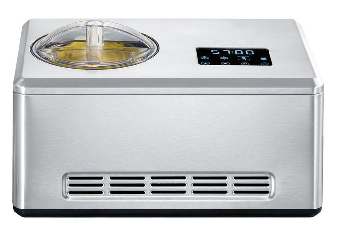 Severin EZ 7405 Máquina de helados y yogur 2 en 1 en acero inoxidable cepillado