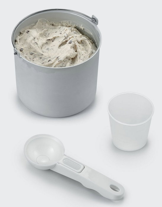 Severin EZ 7405 Máquina de helados y yogur 2 en 1 en acero inoxidable cepillado