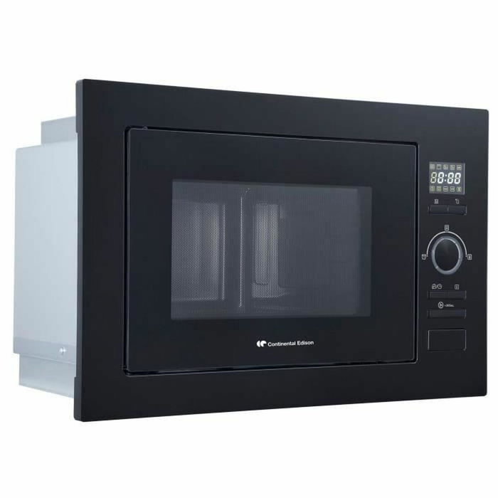 Continental Edison Microondas con Grill Empotrado 25L Negro