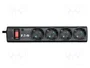Eaton PS4D Protector contra sobretensiones con 4 salidas AC Negro
