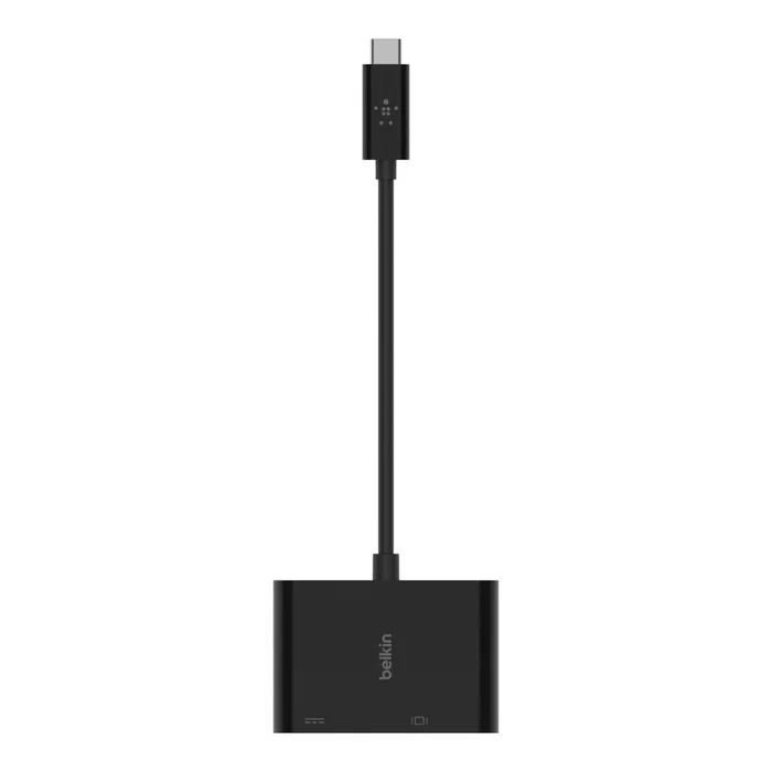 Belkin Hub USB-C AVC001BTBK - Base y Replicador de Puertos USB 3.2 Gen 1 Type-C con Carga de 60W, VGA, Color Negro