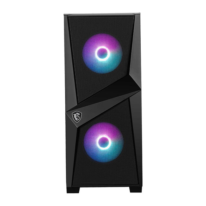 MSI FORGE 100R Caja de PC Midi Tower Negra con Ventana Lateral e Iluminación RGB