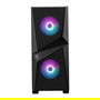 MSI FORGE 100R Caja de PC Midi Tower Negra con Ventana Lateral e Iluminación RGB