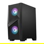 MSI FORGE 100R Caja de PC Midi Tower Negra con Ventana Lateral e Iluminación RGB