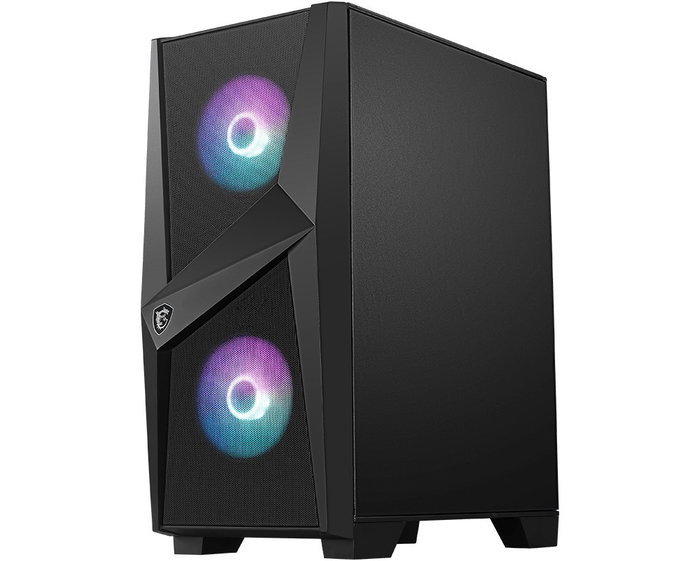 MSI MAG Forge 100R Torre Media ATX, 4 Ventiladores ARGB, Vidrio Templado, USB 3.0, Negra MSI MAG Forge 100R Torre Media ATX, 4 Ventiladores ARGB, Vidrio Templado, USB 3.0, Negra