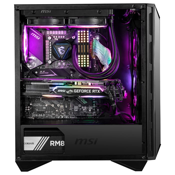 MSI MPG GUNGNIR 110R Midi Tower Negro con Ventana y RGB para Gaming
