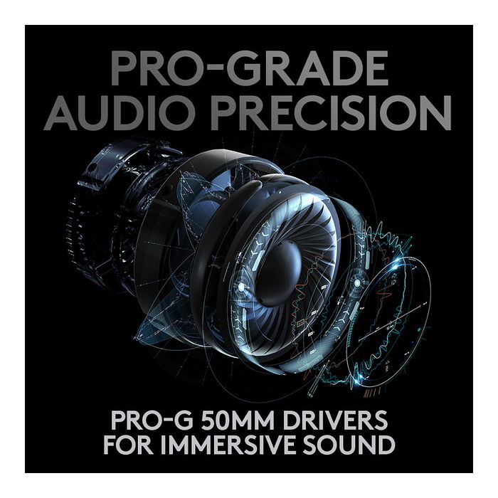 Logitech 981-000907 PRO X Lightspeed Auriculares Gaming Inalámbricos - Negro