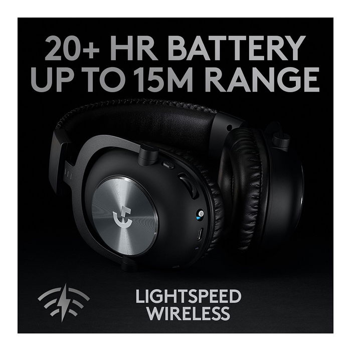Logitech 981-000907 PRO X Lightspeed Auriculares Gaming Inalámbricos - Negro