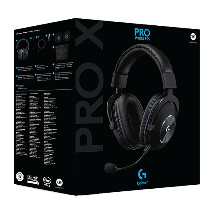 Logitech 981-000907 PRO X Lightspeed Auriculares Gaming Inalámbricos - Negro