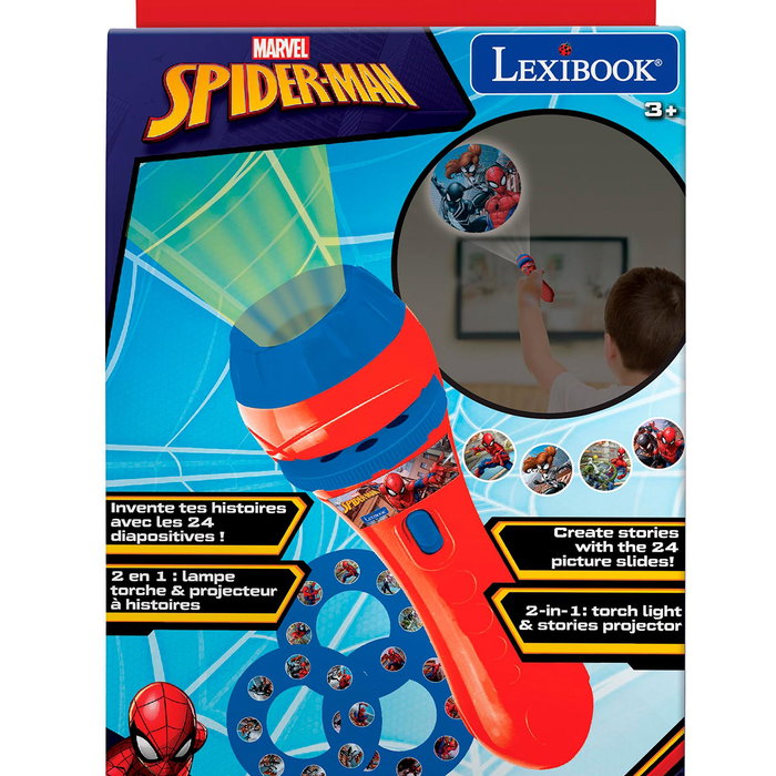 Lexibook Linterna y Proyector Spiderman LTC050SP