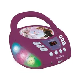 Lexibook Reproductor de CD Frozen Bluetooth con Efectos de Luz Multicolor para Niños