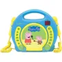 Lexibook Reproductor de CD Karaoke Niños Peppa Pig con 2 Micrófonos