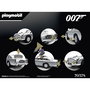 Playmobil James Bond Aston Martin DB5 Goldfinger con gadgets, asiento eyector y matrículas giratorias, vehículo icónico de 007