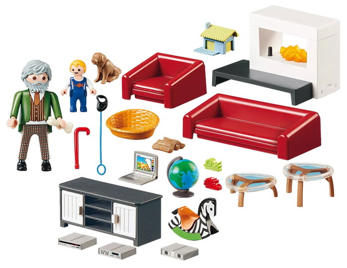 Playmobil 70207 Casa de Muñecas Salón con Chimenea Playmobil 70207 Casa de Muñecas Salón con Chimenea