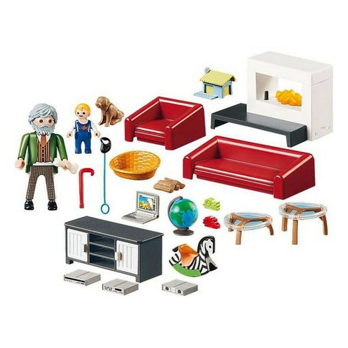Playmobil 70207 Casa de Muñecas Salón con Chimenea Playmobil 70207 Casa de Muñecas Salón con Chimenea